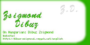 zsigmond dibuz business card
